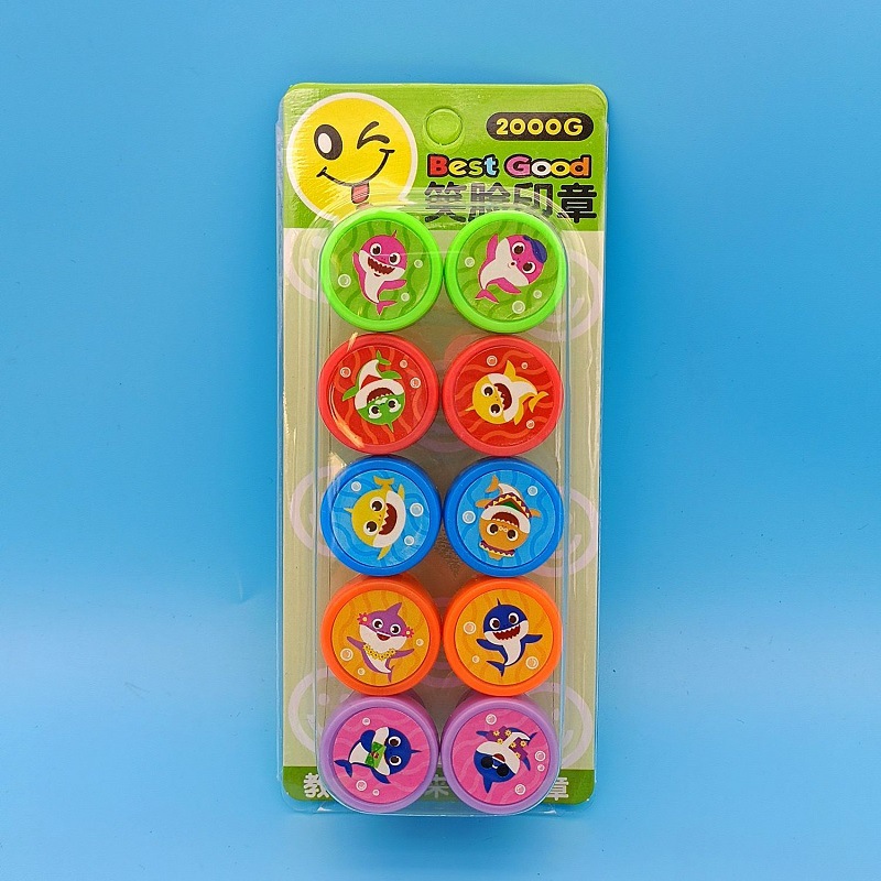 Pony Boley sellos de niños recompensas cuentas de mano juguetes dibujos animados lindos corazón de una niña púrpura sello Pony papelería.