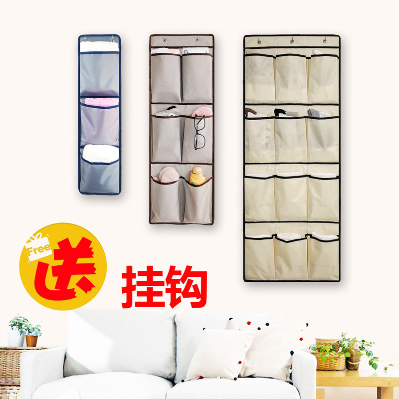 Behind-The-Door Hanging Bag Fabric Storage Bag Multi-Grids Wardrobe Underwear and Socks Organizer Bag Hanging Wall Hanging Storage Bag Behind-The-Door Hanging Bag Fabric Storage Bag Multi-Grids Wardrobe Underwear and Socks Organizer Bag Hanging Wall Hanging Storage Bag