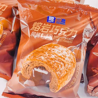 三晟熔岩巧克力风味面包老酸奶风味爆浆夹心面包早餐代餐营养面包
