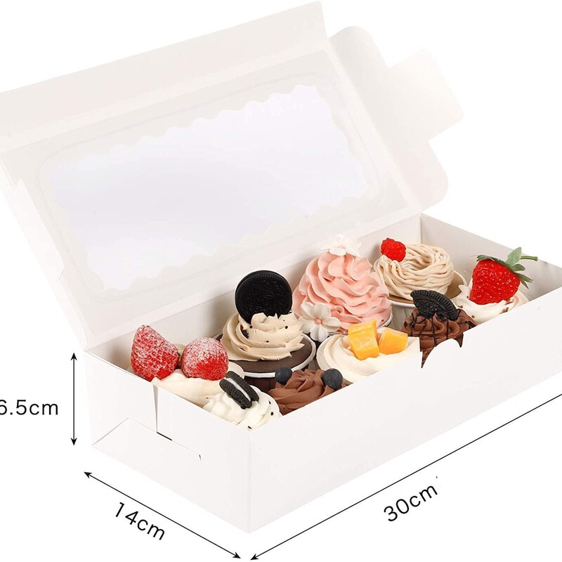 現品白カード天地蓋紙箱開窓透明ケーキ箱パン洋菓子焙煎包装箱cake box|undefined