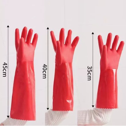 Guantes de Oxford gruesos de protección laboral resistentes al desgaste impermeables antideslizantes de goma plástica lavado de platos guantes de limpieza doméstica duraderos