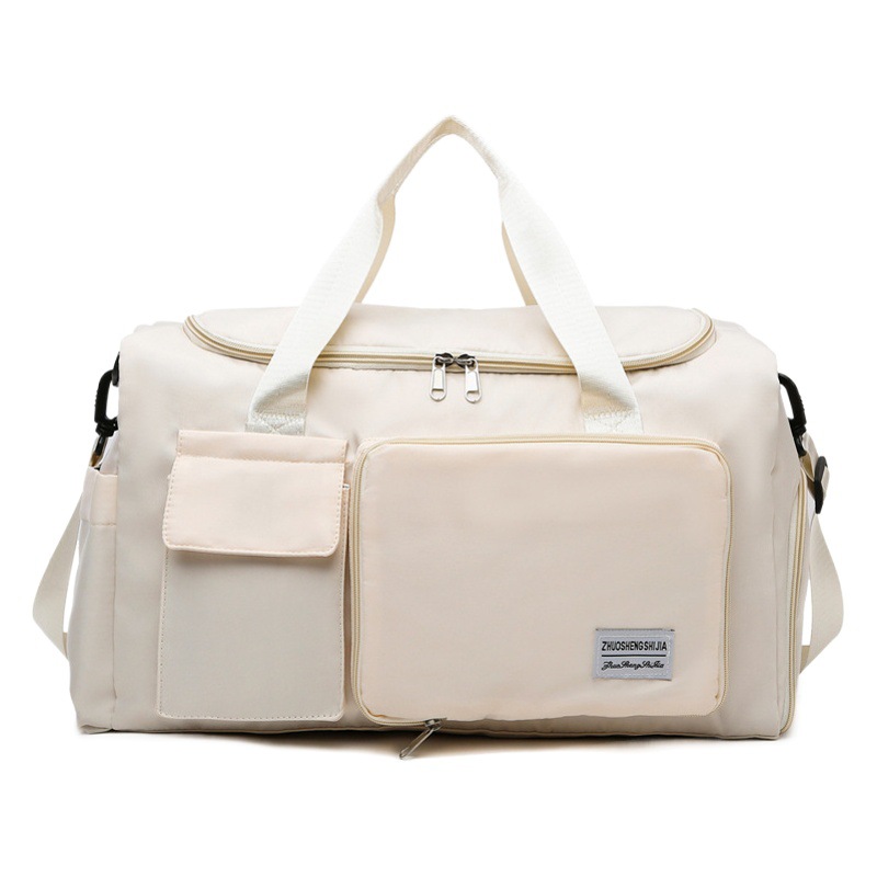 Bolsa de viaje Portátil Bolsa de equipaje de gran capacidad bolsa de fitness de separación húmeda y seca almacén de zapatos independiente bolsa de maternidad de almacenamiento plegable