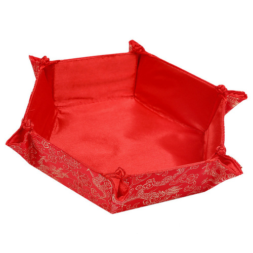 Wedding supplies wedding Chinese style fruit plate wedding candy box wedding banquet wedding room layout red melon fruit plate dry fruit plate