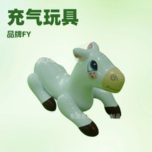 厂家直供PVC材质充气跳跳马儿童PVC木马玩具玩游戏吹气马座骑