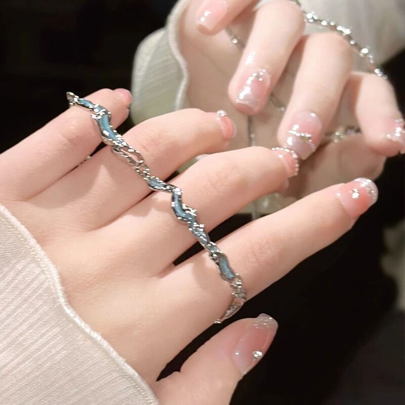 Blue Wave 2025 Bracelet New Trendy Niche Design Planet Senior Student Girlfriend All-match Bracelet