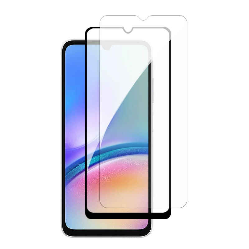 Подходит для Samsung A05S закаленное стекло электролитическое покрытие с высоким алюминием прозрачное A05 высокопрочное полное-экранное защитное стекло