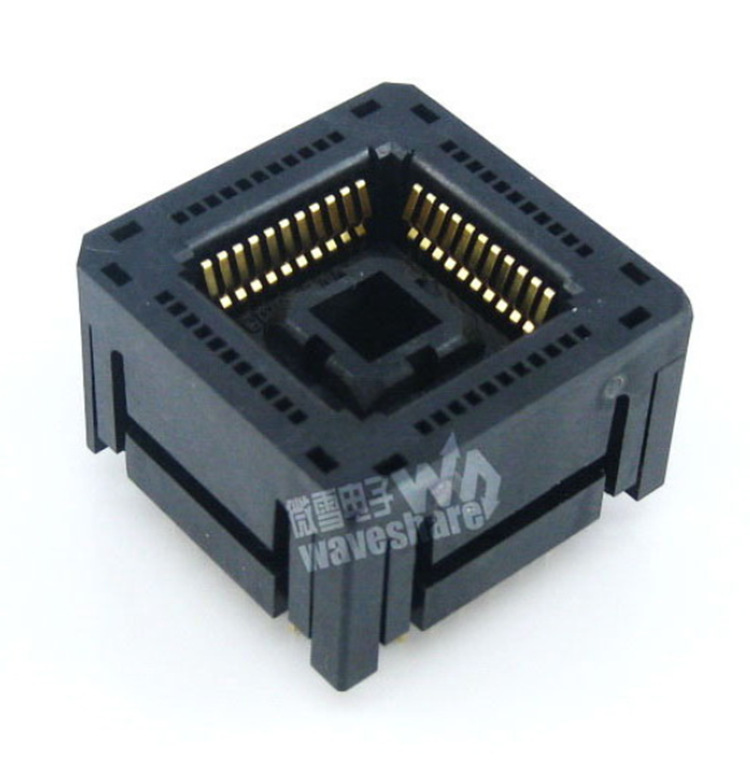 PLCC44 IC芯片进行烧写测试 引脚间距1.27mm编程座 测试座 老化座