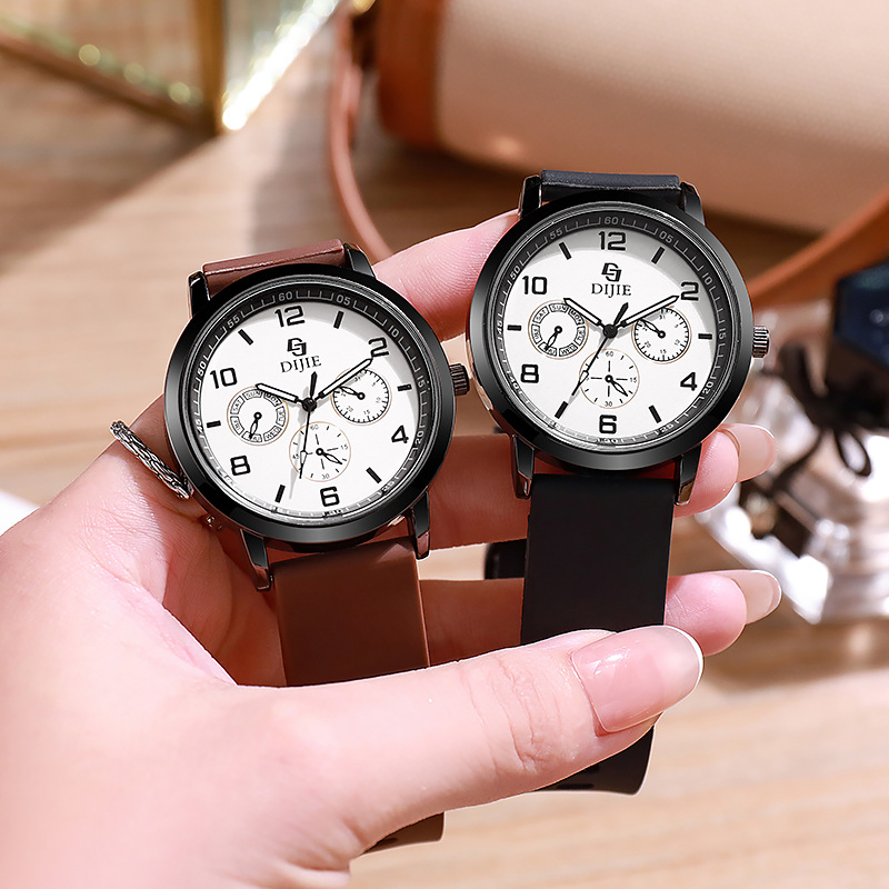 Examination Trend Personality Handsome Advanced Sense Watch Men's and Women's Senior high school Student Simple Waterproof High Color Value Cold Wind