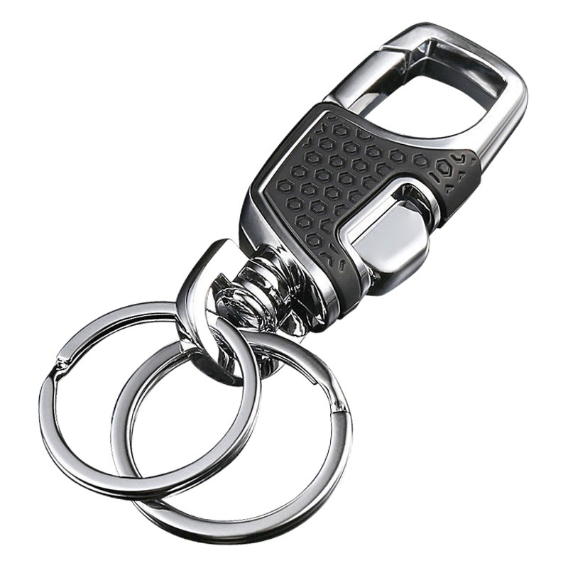 Una pulsación es botón creativo nuevo llavero coche cintura colgante hebilla Acero inoxidable colgante hebilla hombres de alta gama llavero