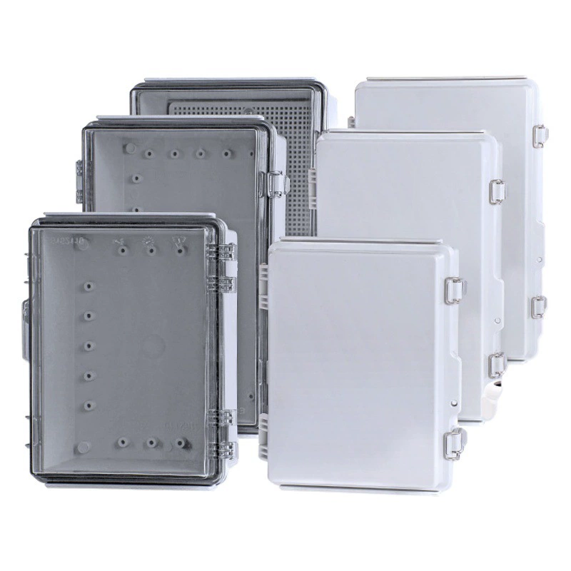 Коробка пластиковой водоустойчивой Крытая и на открытом воздухе контроля распределительной коробки распределения силового кабеля белая прозрачная распределительная коробка дождевой воды