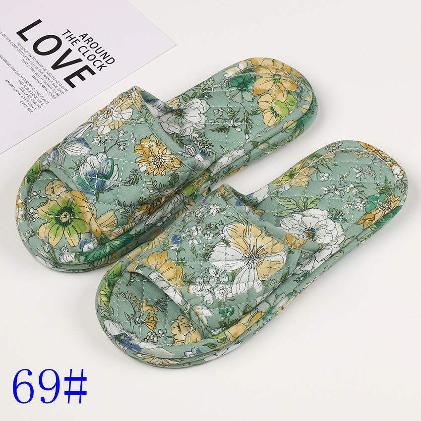 여성용 3겹 꽃무늬 천 69
