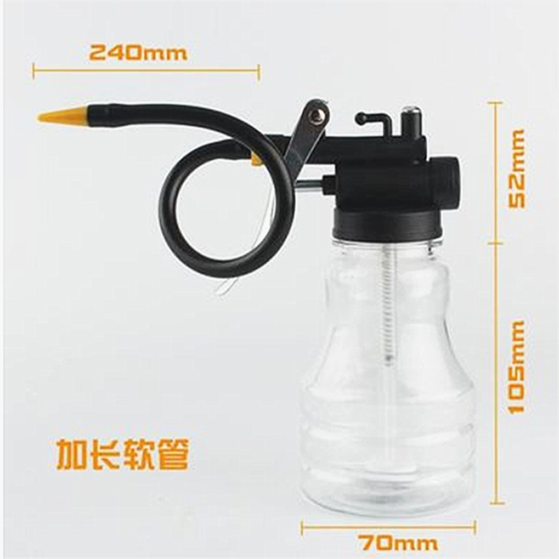 Olla de aceite transparente 250 ml (manguera alargada)