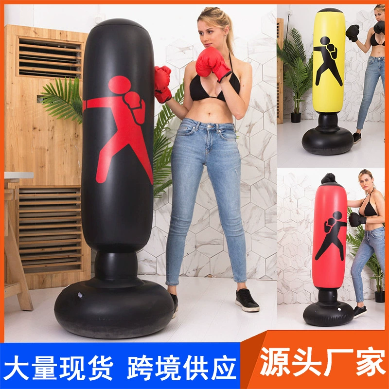 Трансграничный взрослый 1.6m Надувная боксерская колонна Вертикальный стакан Мешок с песком Amazon Горячий продавать Надувной мешок с песком Оптовая продажа
