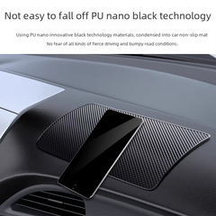 PU Large Car Anti-Slip Mat Phone Car Decor Silicone High-Temperature Resistant Center Console Dashboard Car Interior Pad