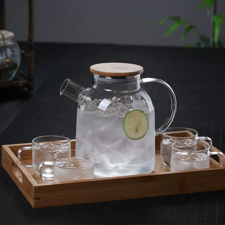 Glass teapot, capacious flavored tea, style