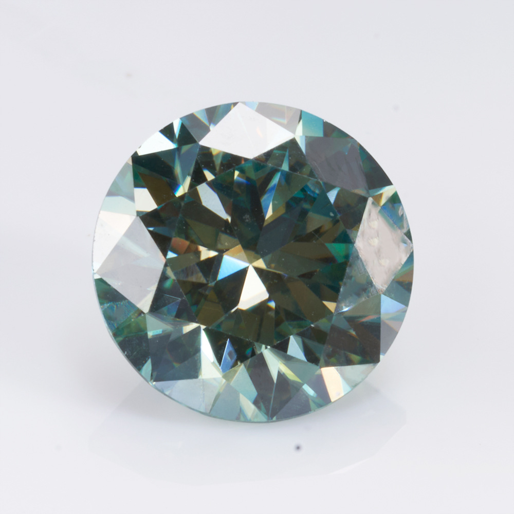 Azul verde color primario moissanita sintética de carbono de silicio joyería incrustación fábrica mayorista Wuzhou certificado de diamante desnudo tamaño de cintura