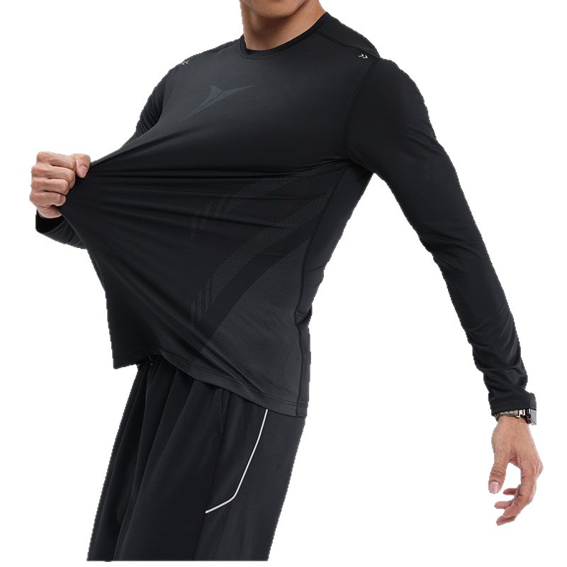 Deportes al aire libre correr velocidad ropa seca camiseta de manga larga ropa de yoga elástica para hombres fitness biking montaña ropa de sudor