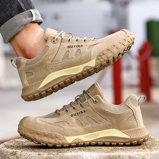 Labor Protection Shoes, Wear-Resistant Shoes, Summer New Men's Anti-Smash and Anti-Puncture Steel Toe Construction Site Non-Stinky Feet Breathable Safety Shoes Wholesale