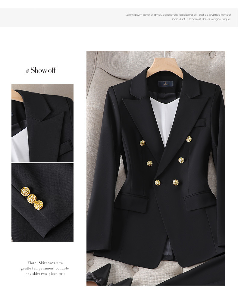 Women's Long Sleeve Blazers Elegant Formal Solid Color display picture 1