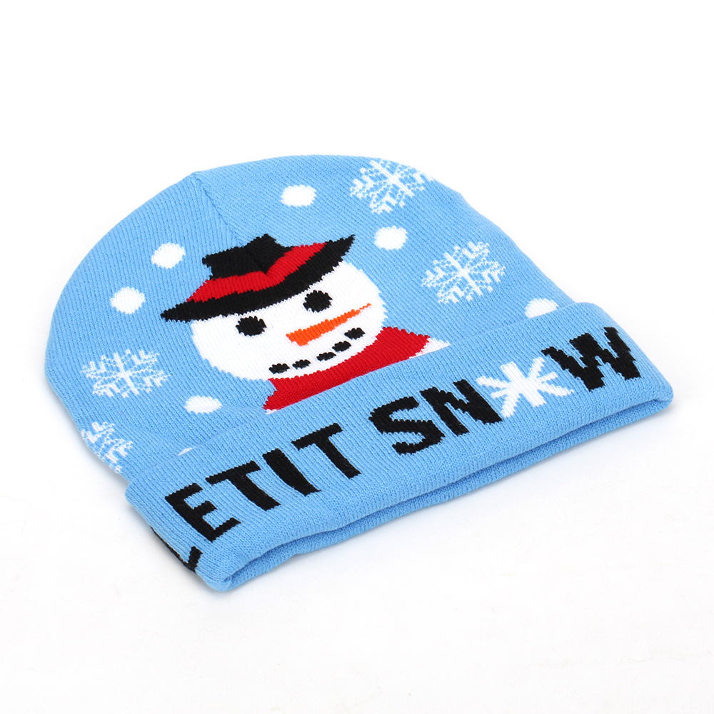 Transfronterizos nuevos fabricantes de sombreros de Jacquard de Navidad para suministrar sombreros de Navidad simples y universales para hombres y mujeres