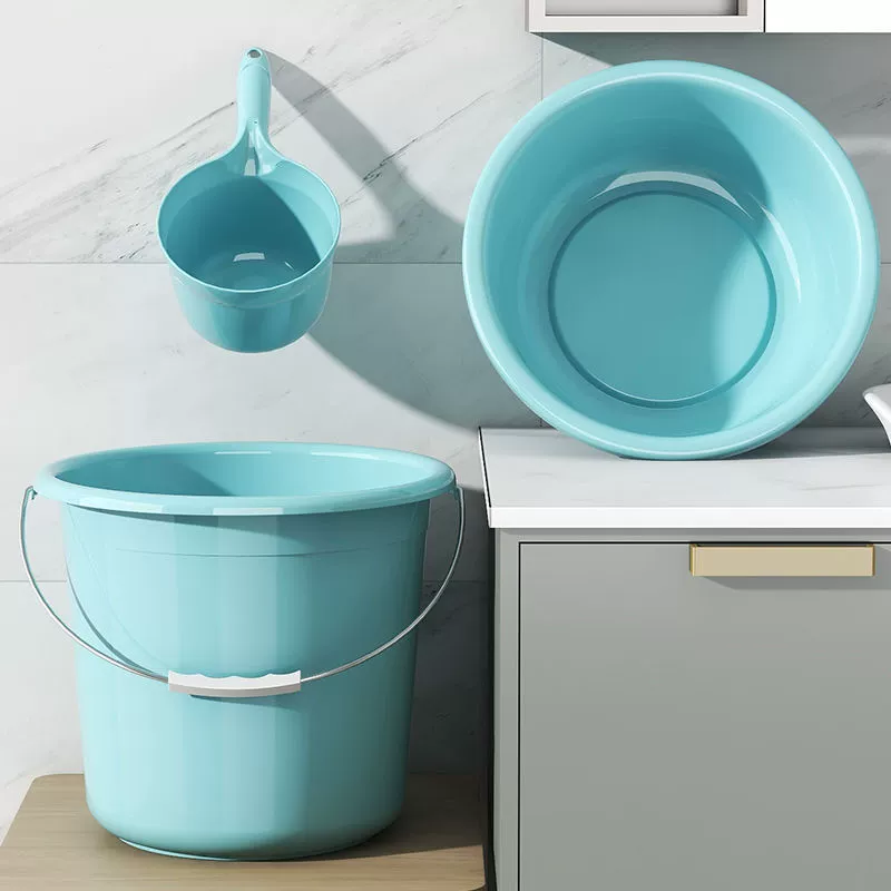 Plastic bucket, handheld tub for home use for laundry, capacious washbasin, wholesale