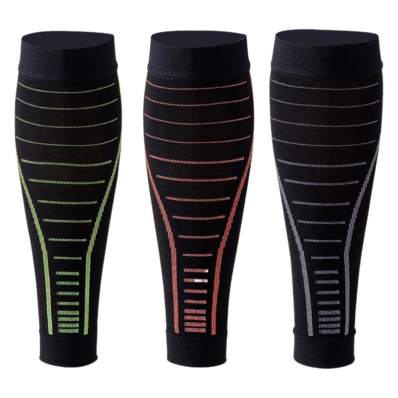 Meikes professional sports pressure leg cover 360N compressed leg cover night reflective stripe riding leg cover wholesale