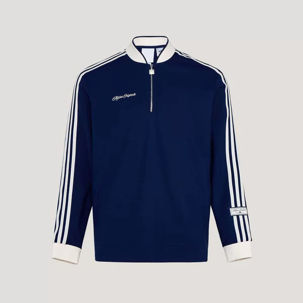 Adidas Trefoil Men's Half-Zip Sports Sweatshirt Retro Stand-Up Collar Casual Jacket Spring and Autumn New Long-Sleeve Top