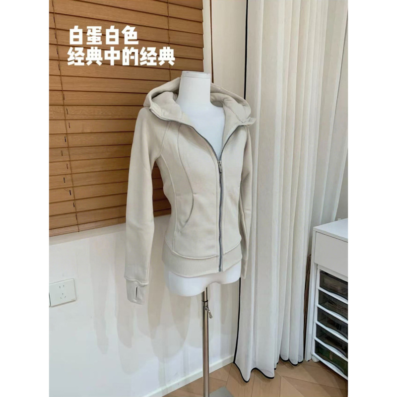 山东即墨卫衣上衣女带帽慵懒chic运动瑜伽服健身服秋冬显瘦外套|undefined