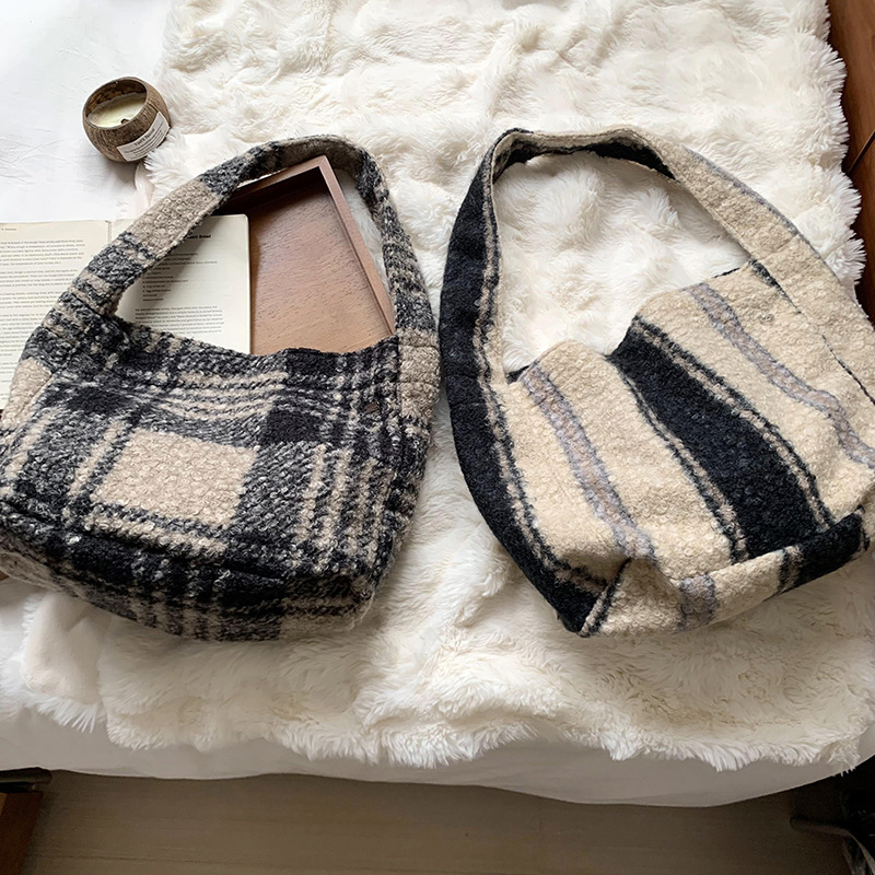 Dongdaemun, Corea del Sur, nueva moda, imitación de cordero, lana de felpa, bolso de hombro de gran capacidad, estampado de leopardo, bolso de muñeca
