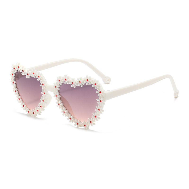Gafas de Sol Infantiles de Margarita, Plástico y AC, Protección UV400, para Viajes y Fiestas