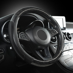 防滑仿木紋拼碳纖四季汽車方向盤套適用於本田奧德賽雅閣豐田rav4