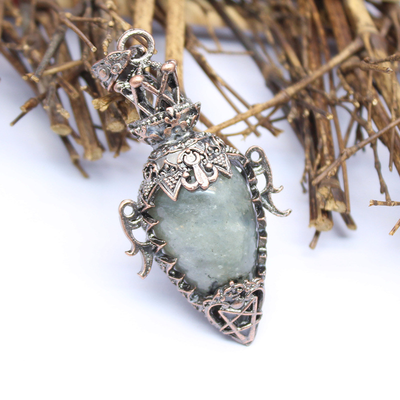 32g Weight Pendant Jewelry Making Type DIY Jewelry Accessories Classification 1 Piece Quantity natural stone Material Geometric Pattern Plating Design Vacation, Simple Style Style 1 Piece Natural Stone Geometric Pendant 11