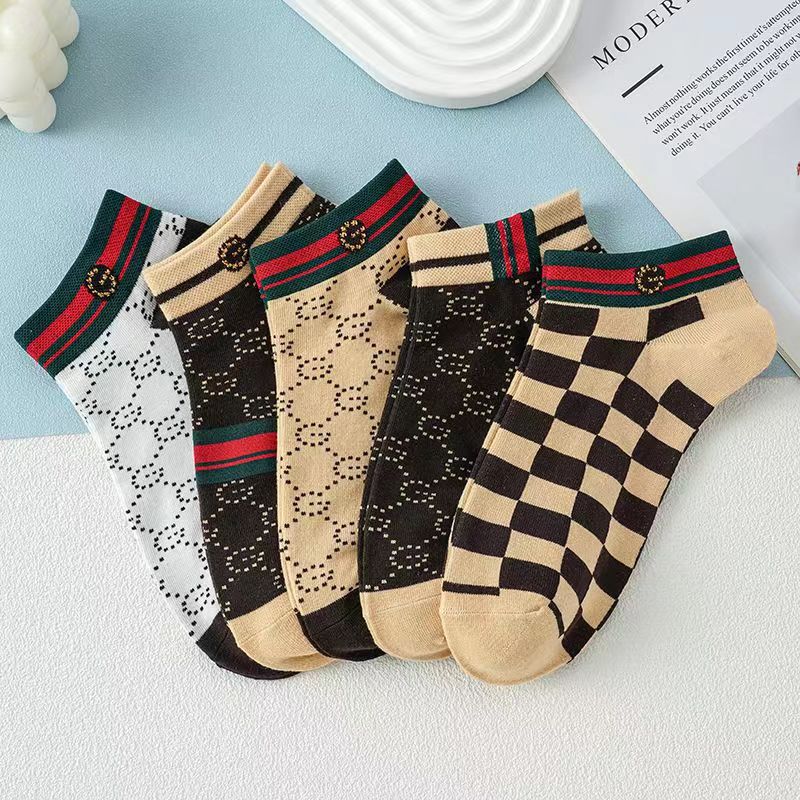 Calcetines bajos para hombre – Antideslizantes y absorbentes – Estilo tablero de ajedrez