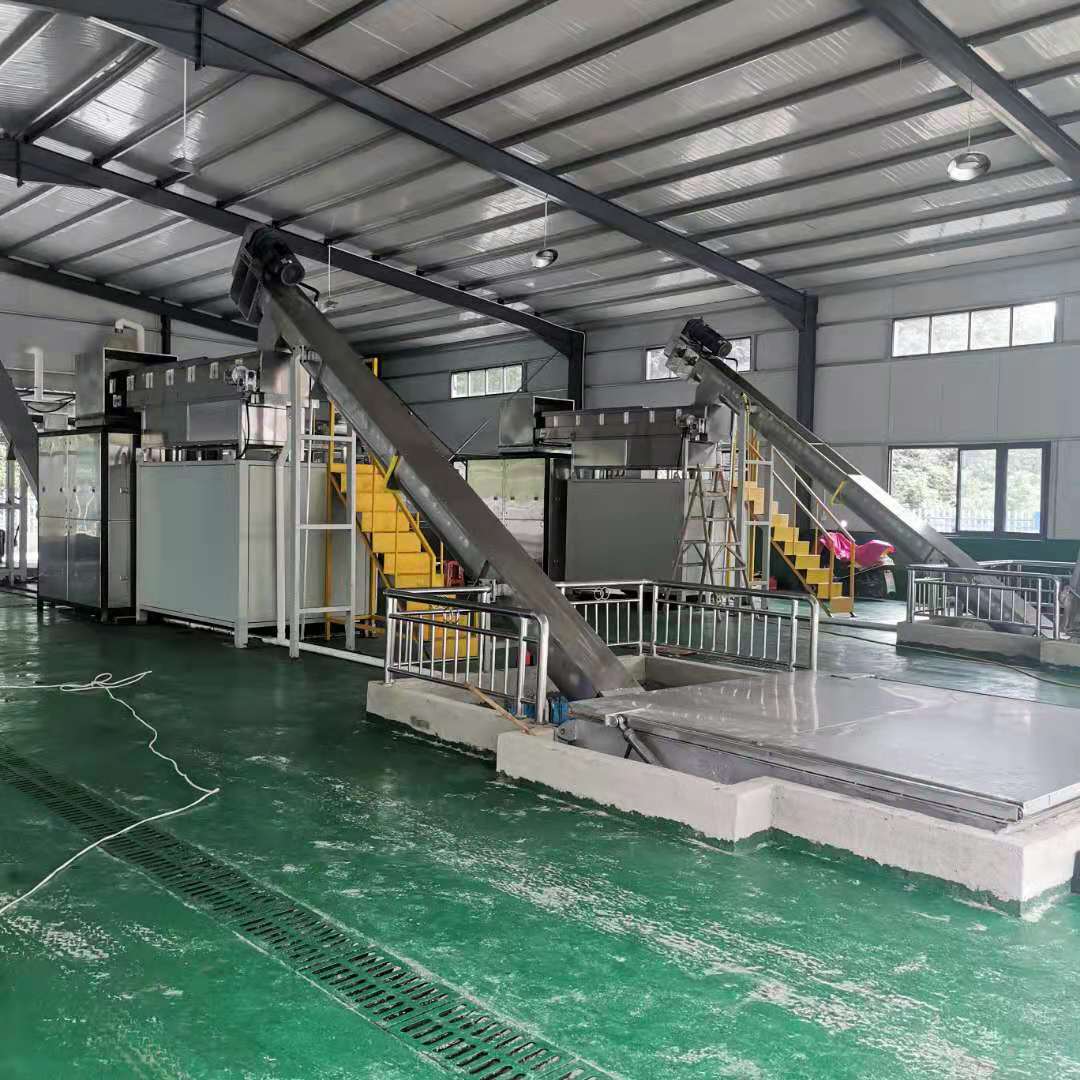 大型菜市场垃圾脱水压榨设备、双螺旋压榨机餐厨垃圾粉碎挤干机