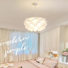 リビングルーム百シワシャンデリアモダンシンプルクリーム風主寝室照明器具クリエイティブ大気led魔豆レストランシャンデリア