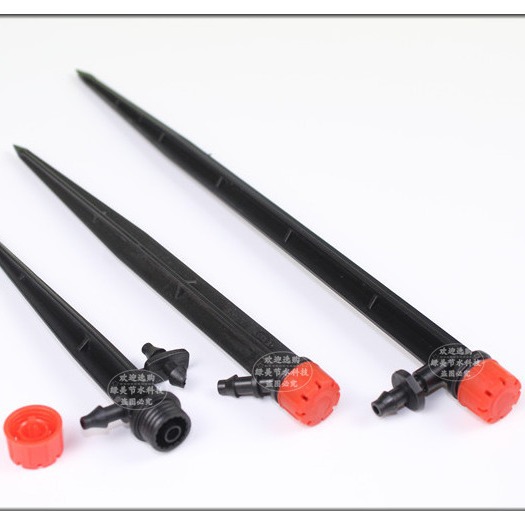 18 cm 8 agujeros ajustables rojo sombrero suelo enchufe boquilla de doble gancho balcón maceta de árboles frutales riego de raíces de micro-rociado riego por goteo