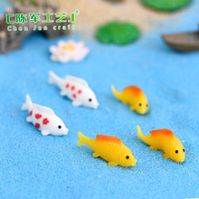 金鱼DIY微景观水族装饰 鱼缸水景 创意小鱼钥匙扣 树脂摆件工艺品
