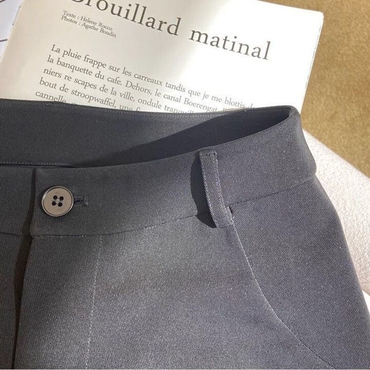 New Arrival Black Suit Shorts Women's Spring High Waist Slim Look Slim-fit Stretch Pants