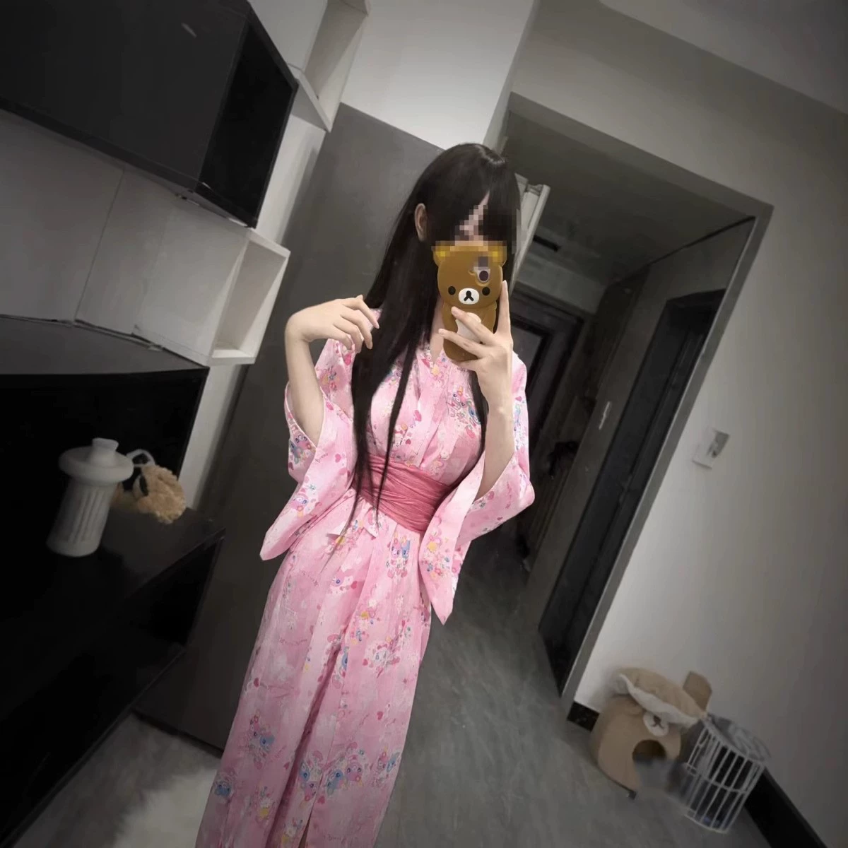 Japanese multicoloured bathrobe, dress