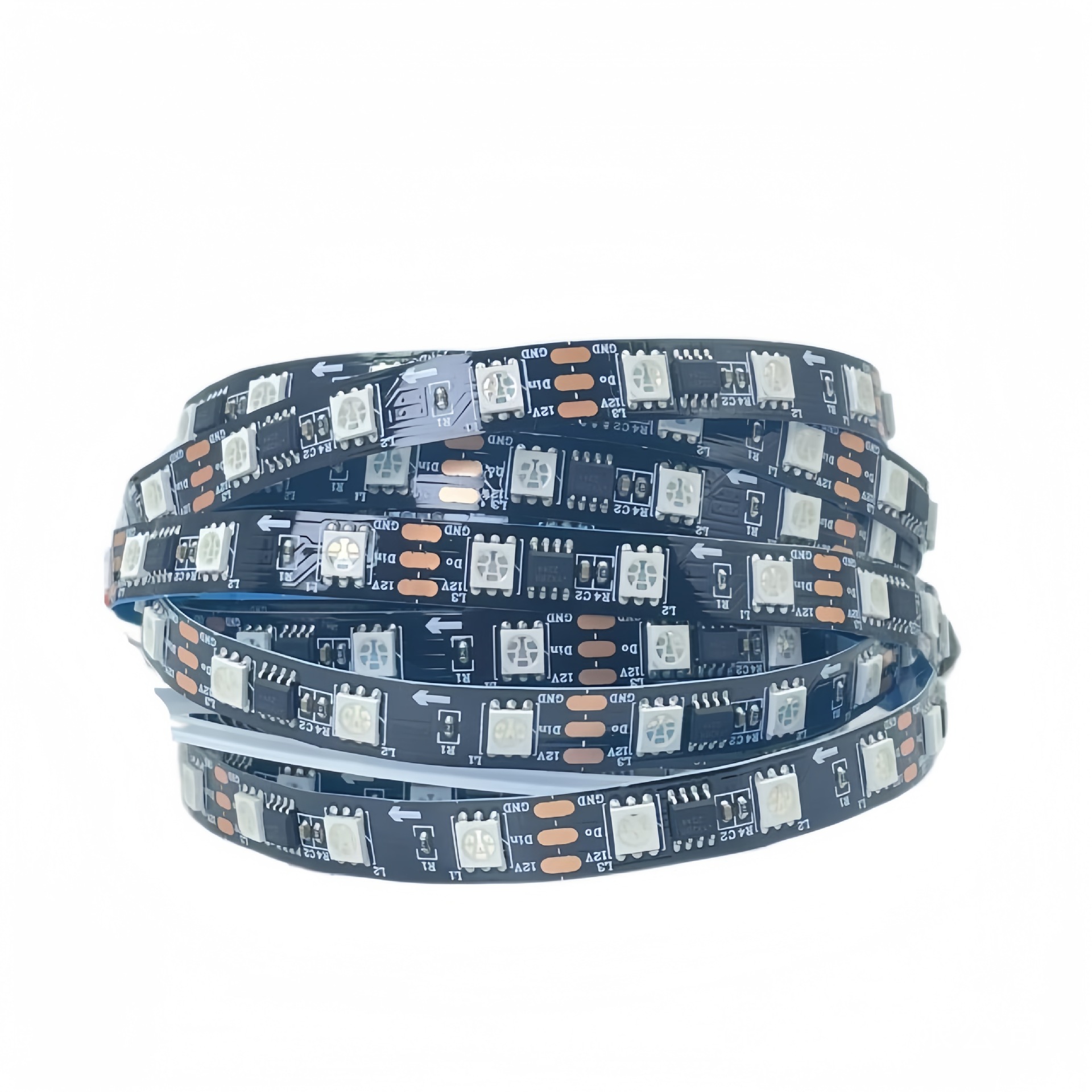 WS2811 a todo color con 30/60 luces LED Symphony RGB tira de luz autoadhesiva colorida 12V marquesina programación de flujo