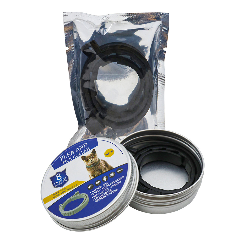 고양이용 블랙 실리콘 목걸이