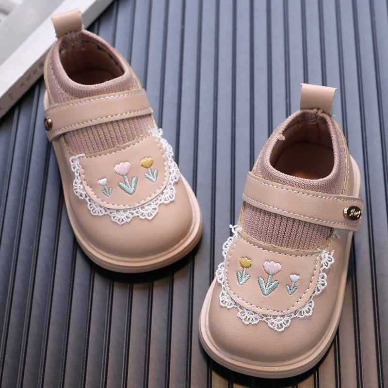Children's footwear for early age, shoes for leather shoes for princess, autumn, trend of season, 0-1-3 years