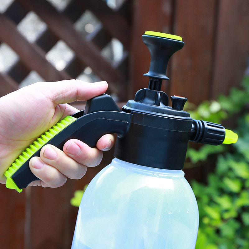 Regadera pulverizadora manual de 2L, alta presión, transparente, para jardinería y uso doméstico