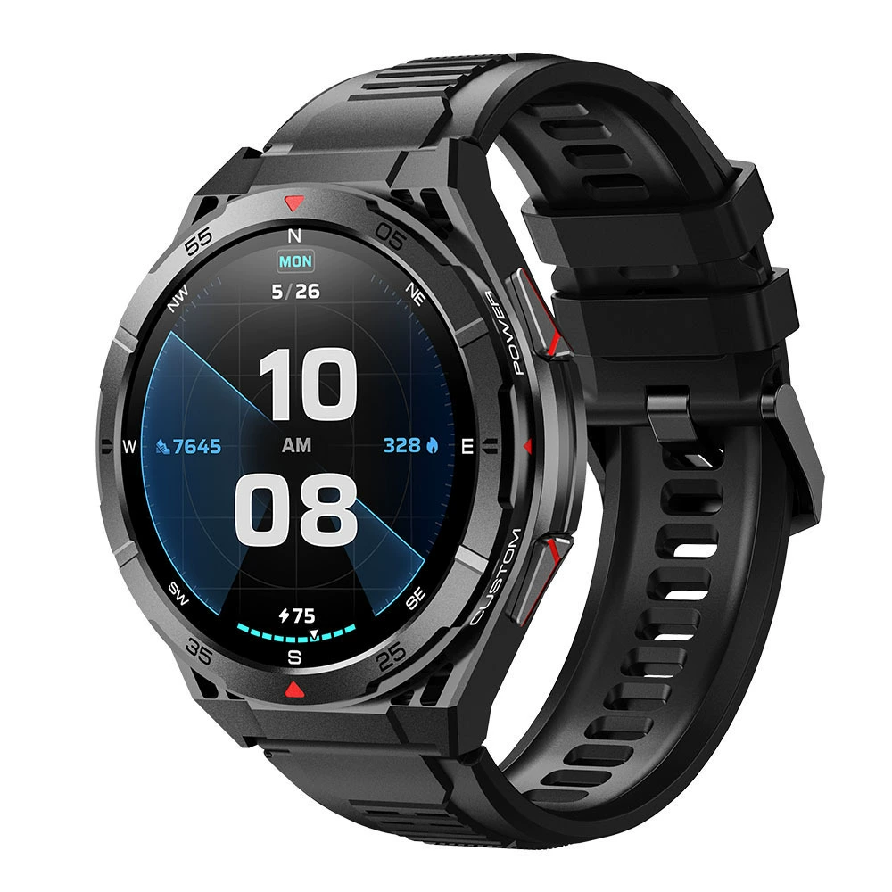 Новый продукт X2 смарт-часы Bluetooth вызов, двойной частоты GPS, пирометр, компас, новости, шаги для активного отдыха