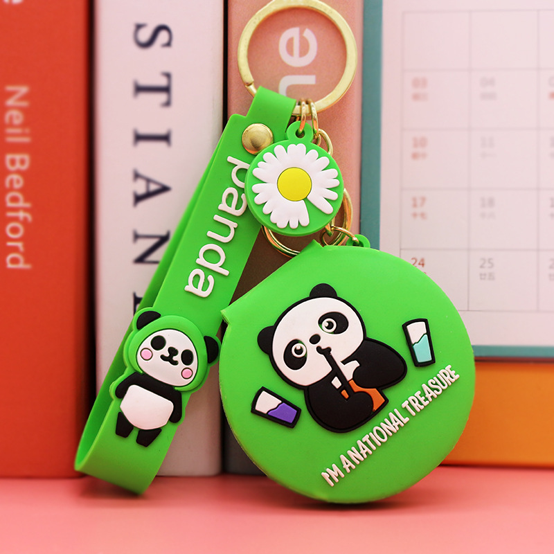 Nuevo espejo redondo pequeño portátil de dibujos animados lindo corazón de niña espejo de maquillaje plegable dormitorio vestidor espejo venta directa de fábrica