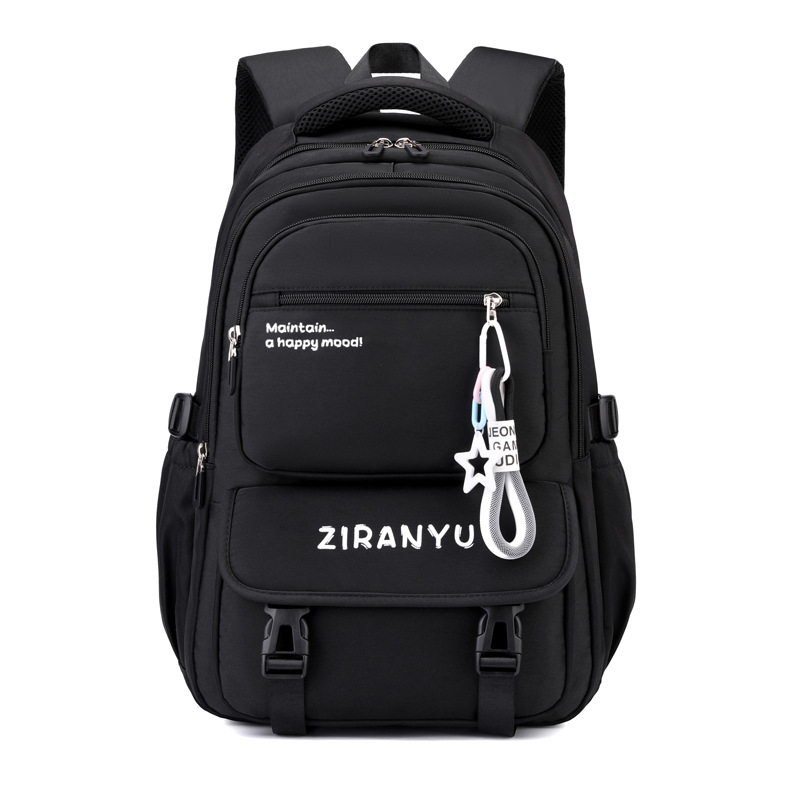 Mochila de escuela primaria transfronteriza 3-6 grados Mochila de ocio de escuela secundaria y secundaria de gran capacidad para reducir la carga Mochila de gran capacidad para mujeres