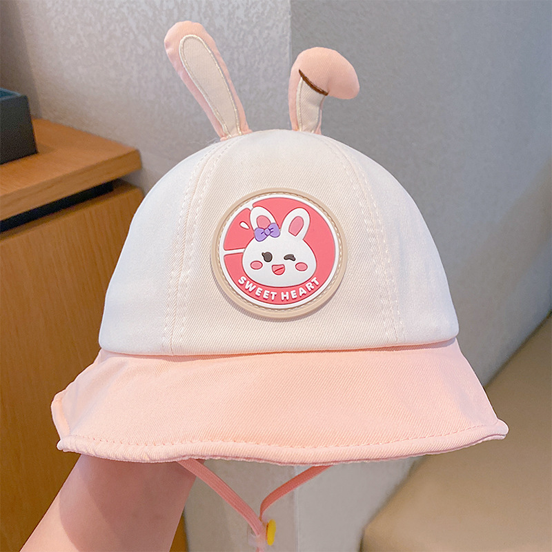 Bonito panda sombrero de dibujos animados 2025 nuevo bebé sombrero pescador sombrero de verano para niños niñas sombrero de sombrero de protección solar