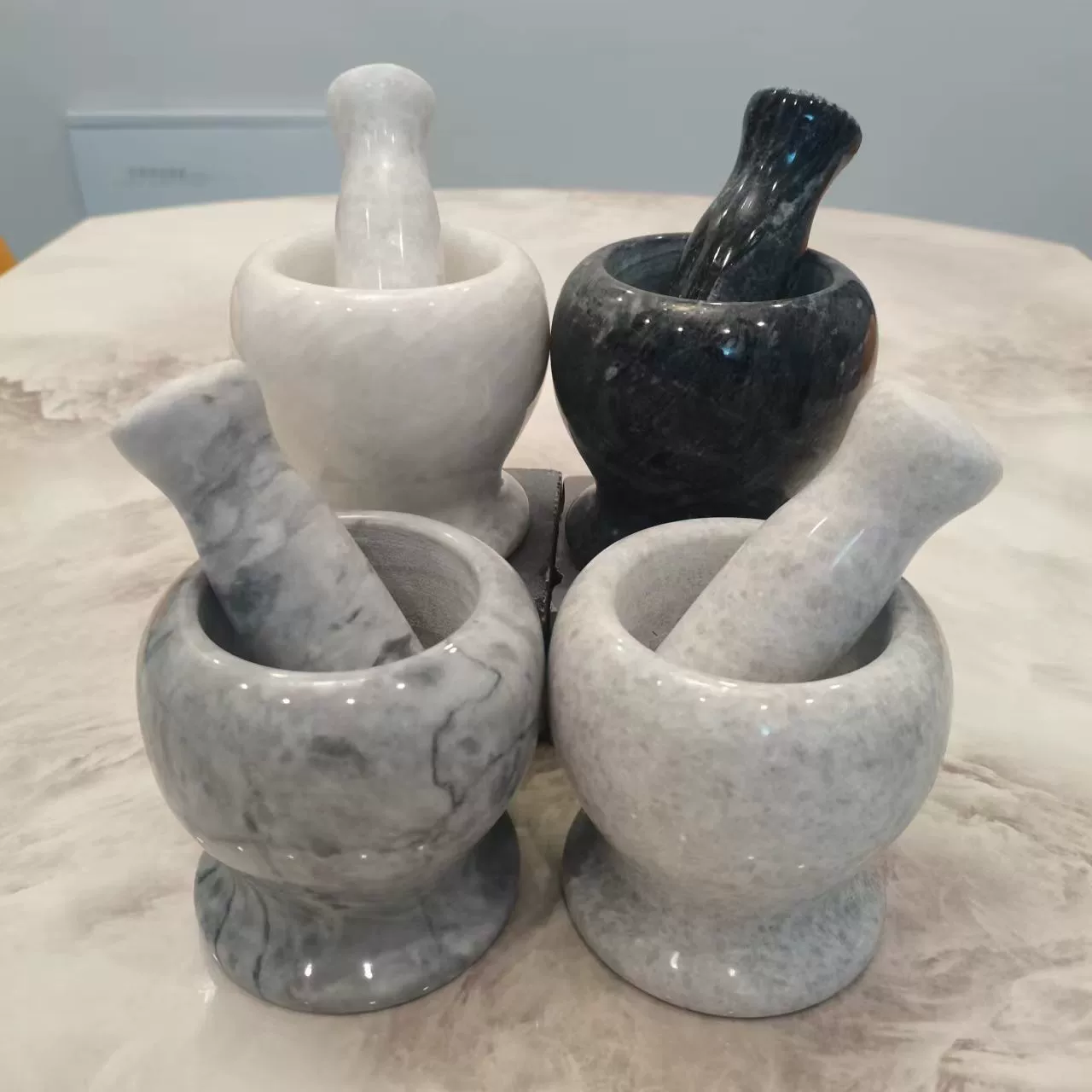 Каменный молоток для чеснока, мельница для чеснока, банка для чесночной пасты, каменный молоток для чеснока, традиционный старинный каменный молоток, каменный материал.