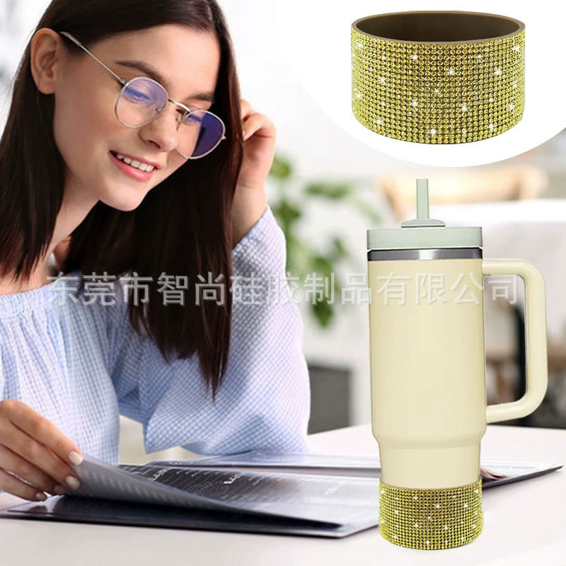 Силиконовая крышка для чаши Stanley Diamond Cup Cover Ice Master Sports Bottle Space Cup Bottom Cover Water Cup Trendy Cup Cover