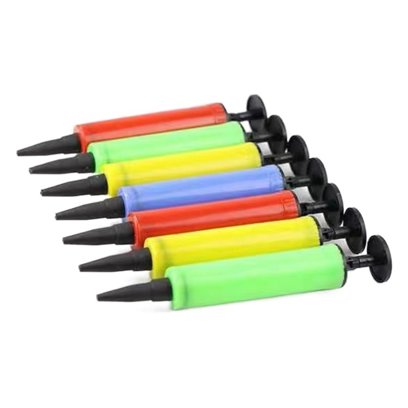 Mini tamaño pequeño inflador piso empuje mano empuje inflador mini versión inflador película de aluminio globo inflador herramienta image 1